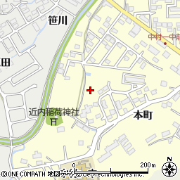 福島県相馬市中村本町周辺の地図