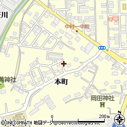 福島県相馬市中村本町117周辺の地図