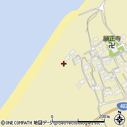新潟県新潟市西蒲区角田浜1101-1周辺の地図