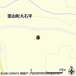 福島県伊達市霊山町大石森周辺の地図