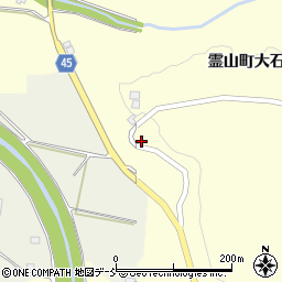 福島県伊達市霊山町大石平43周辺の地図