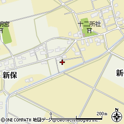 新潟県新潟市西蒲区新保237-1周辺の地図