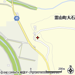 福島県伊達市霊山町大石平45周辺の地図