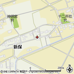 新潟県新潟市西蒲区新保257周辺の地図