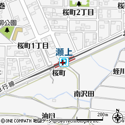 瀬上駅周辺の地図