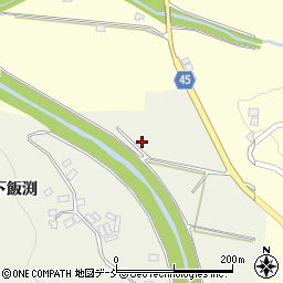 福島県伊達市霊山町中川曲田周辺の地図