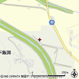 福島県伊達市霊山町中川（曲田）周辺の地図