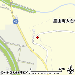 福島県伊達市霊山町大石平47周辺の地図