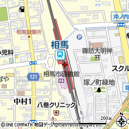 福島県相馬市周辺の地図