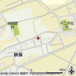 新潟県新潟市西蒲区新保258周辺の地図