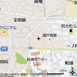 福島県福島市宮代（明光田）周辺の地図