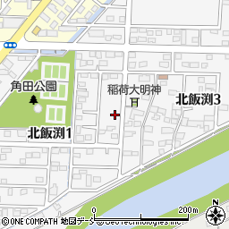 福島県相馬市北飯渕角田周辺の地図