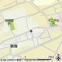 新潟県新潟市西蒲区新保258-1周辺の地図