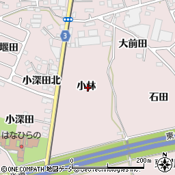 福島県福島市飯坂町平野小林周辺の地図