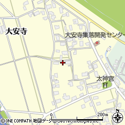 新潟県新潟市秋葉区大安寺411周辺の地図