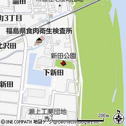 新田公園周辺の地図