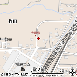 福島県福島市宮代大屋敷周辺の地図