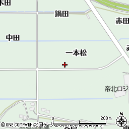 福島県福島市大笹生一本松周辺の地図