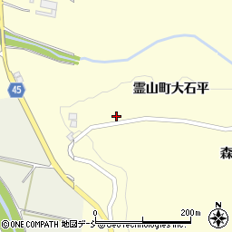 福島県伊達市霊山町大石平30周辺の地図