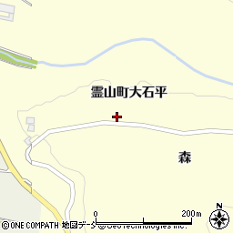 福島県伊達市霊山町大石平1周辺の地図