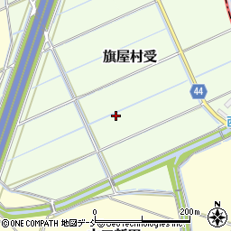 新潟県新潟市西蒲区旗屋村受周辺の地図