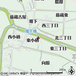福島県福島市笹谷東小楢16-2周辺の地図