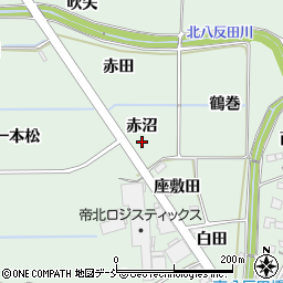 福島県福島市大笹生（赤沼）周辺の地図