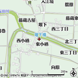 福島県福島市笹谷東小楢19周辺の地図
