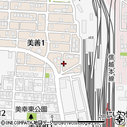 新潟県新潟市秋葉区美善1丁目5周辺の地図