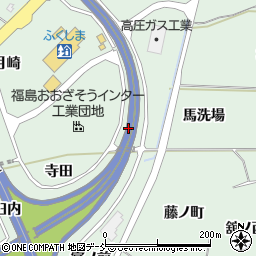 福島県福島市大笹生成田周辺の地図
