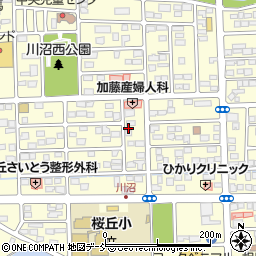 福島県相馬市中村川沼周辺の地図
