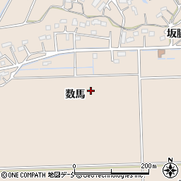 福島県相馬市岩子数馬周辺の地図