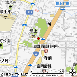 福島県福島市瀬上町寺後周辺の地図