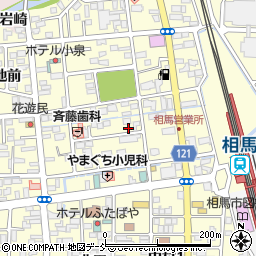 福島県相馬市中村錦町周辺の地図