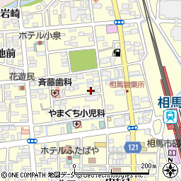 福島県相馬市中村（錦町）周辺の地図
