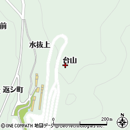 福島県福島市大笹生台山周辺の地図