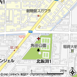 角田公園テニスコート周辺の地図