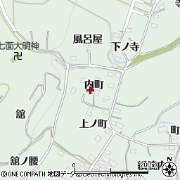 福島県福島市大笹生内町周辺の地図