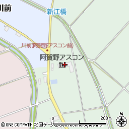 阿賀野アスコン周辺の地図