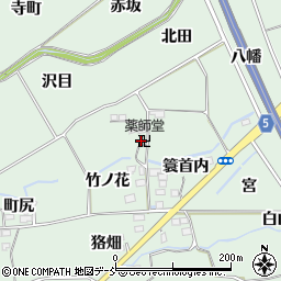 上戸内集会所周辺の地図