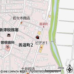 土田石油新津サービスステーション周辺の地図