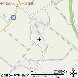 新潟県阿賀野市十二神周辺の地図
