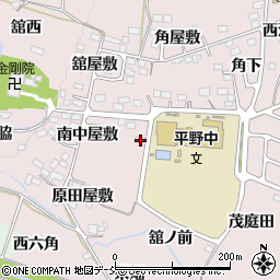 福島県福島市飯坂町平野南中屋敷1-5周辺の地図