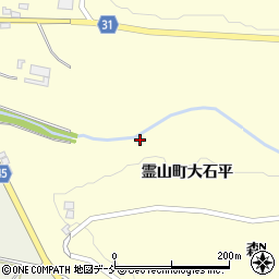 福島県伊達市霊山町大石平周辺の地図