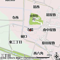 福島県福島市飯坂町平野寺脇周辺の地図