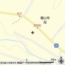 福島県伊達市霊山町大石三川屋敷周辺の地図