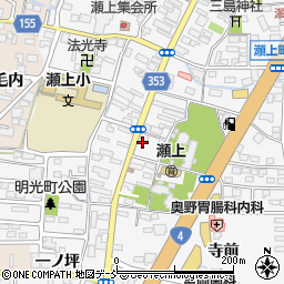 福島県福島市瀬上町本町周辺の地図