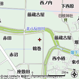 福島県福島市大笹生鶴巻周辺の地図