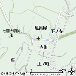 福島県福島市大笹生風呂屋7周辺の地図
