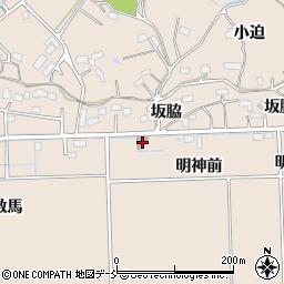 岩子簡易郵便局周辺の地図